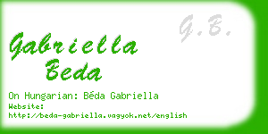 gabriella beda business card