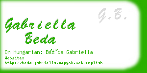 gabriella beda business card